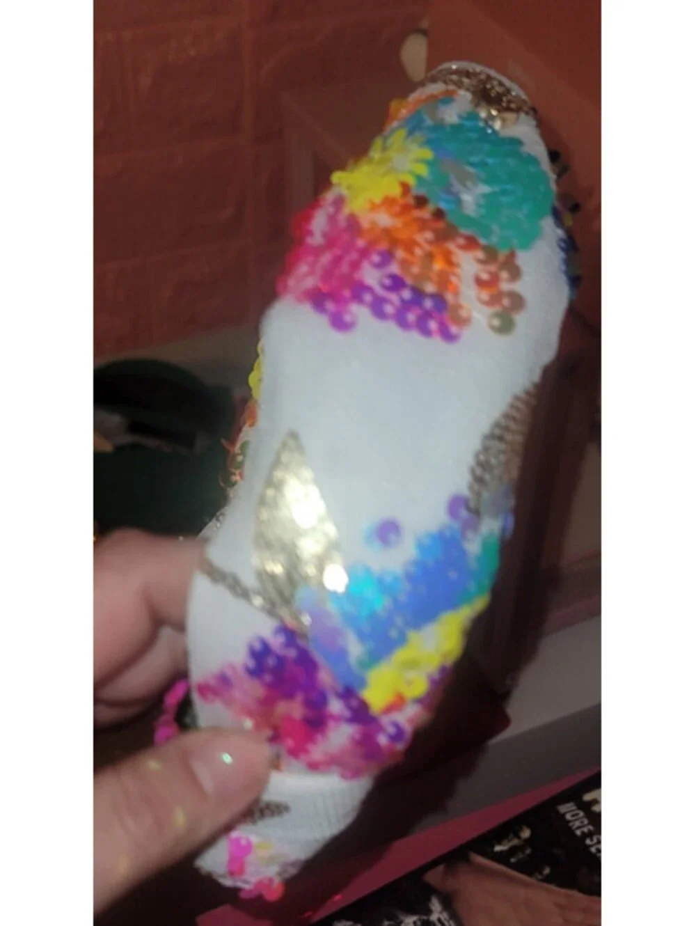 BRIANNA CANNON BRIGHT COLORFUL FLORAL SEQUIN KNOTTED HEADBAND